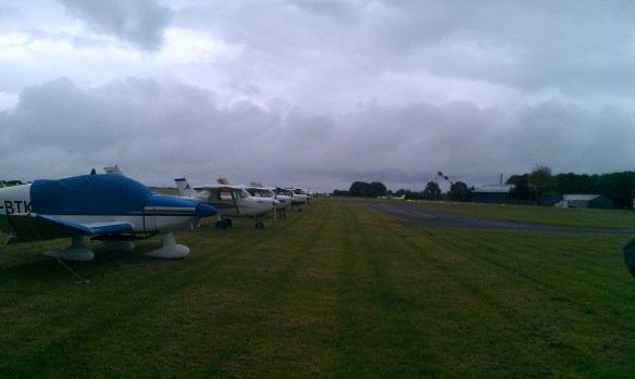 Les concurrents au sol